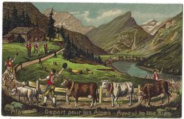 Alpfahrt   Depart  pour  les  Alpes  -  Awayl  to  the  Alps