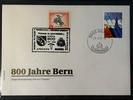 Brief 1991, 800 Jahre Bern, Schweiz/Uruguay Abstempelung