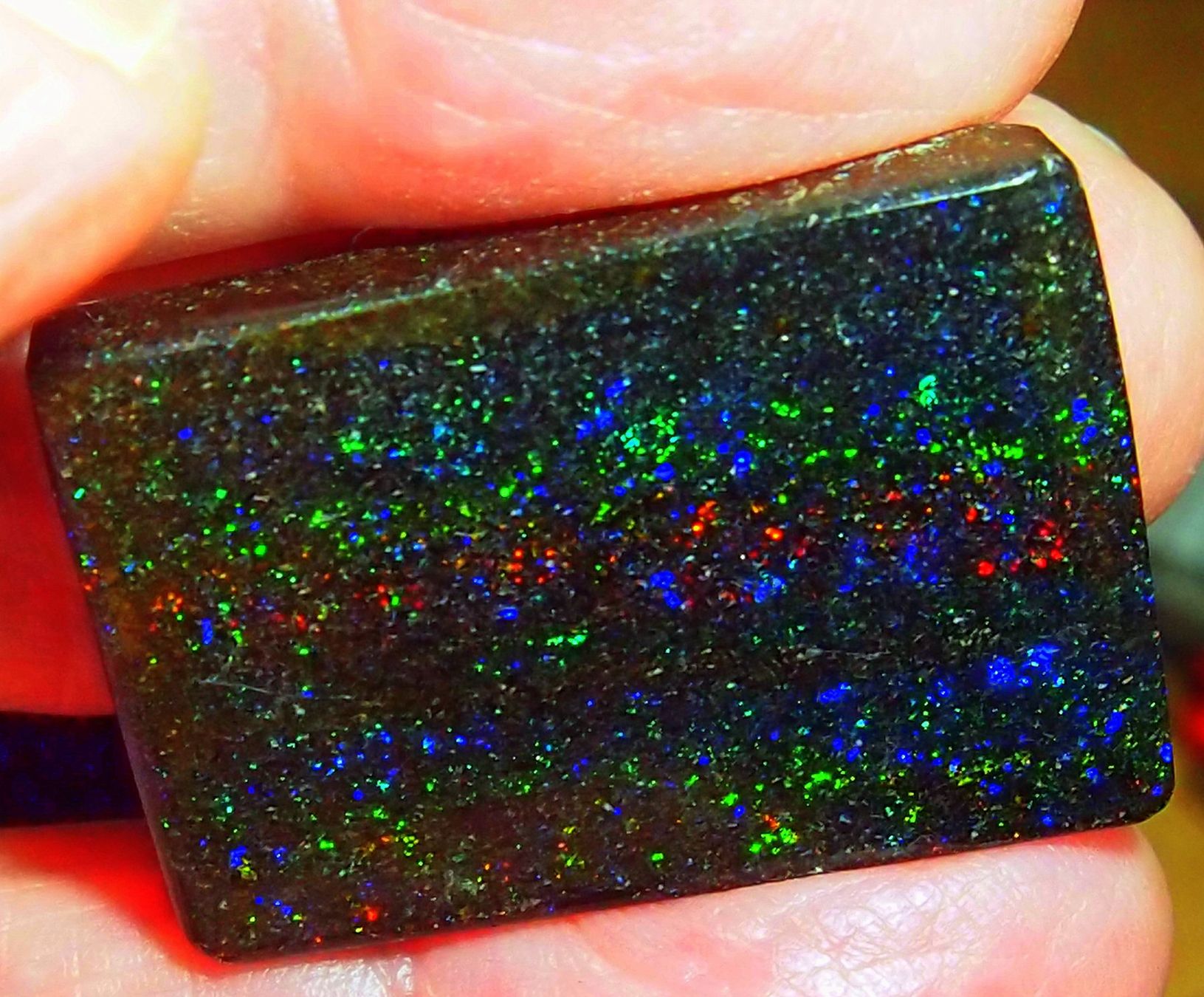 Pietre preziose: 51,2 CT. Andamooka-Opal. selten starke Farbfunken – Nuovo e nell'imballaggio originale da Reinach BL venduto da Marcopal 7