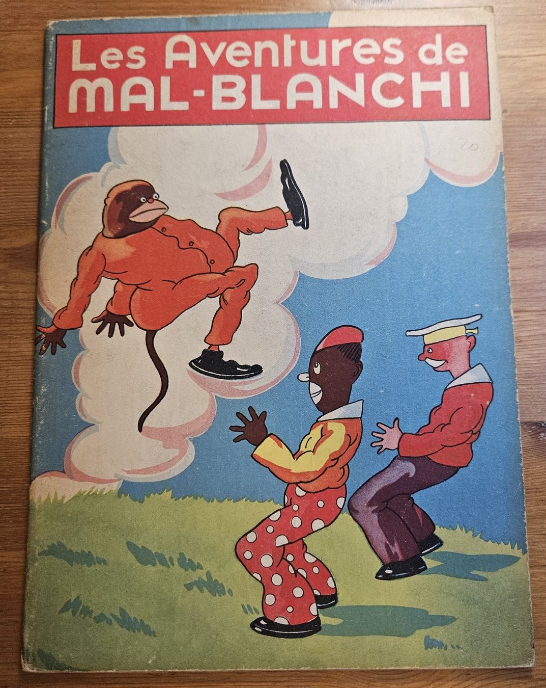 Fumetti: LES AVENTURES DE MAL BLANCHI E.O.1935  T.B.E. – Usato da Prévonloup venduto da bitume1975