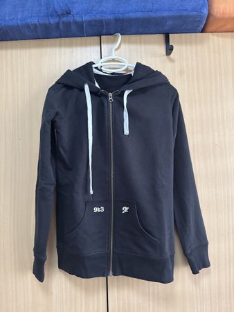 FitFunky Bio-Hoodie Grösse S schwarz Kapuze