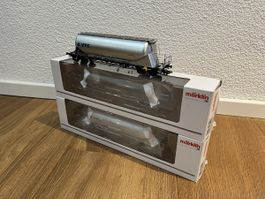 2x Märklin 48190 H0 Silowagen Uacns VTG