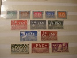 Satz Pax-Marken 1945 **
