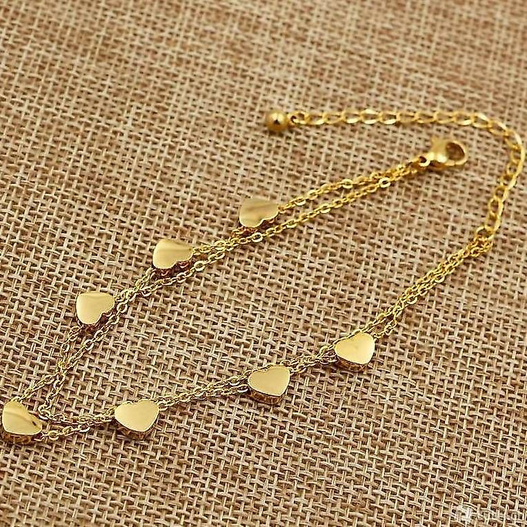 Bracciali & Braccialetti: Armkettchen Herzchen Edelstahl neu! – Nuovo (secondo la descrizione) da Minusio venduto da feritash 1