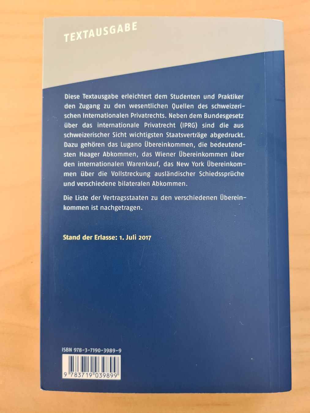 Libri: Internationales Privatrecht Textausgabe – Usato da Oberwil BL venduto da Spieltopia 2