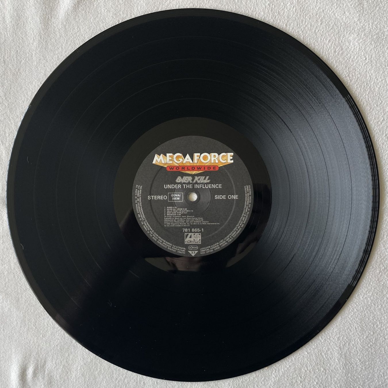 Schallplatten: Overkill – Under The Influence - LP - 1988 - First Press – Gebraucht aus Uster von Zardodel 2