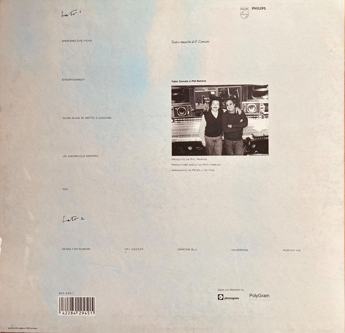 Schallplatten: Fabio Concato “Giannutri” – Gebraucht aus Bottmingen von bsp_t6m8 1