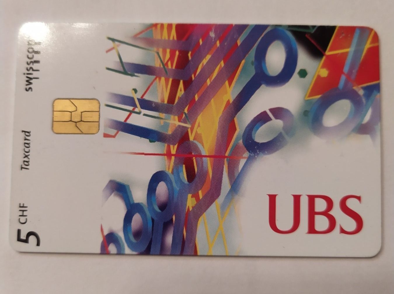 Schede telefoniche: Taxcard Swisscom 5.- UBS – Usato da Schlatt TG venduto da Andis3