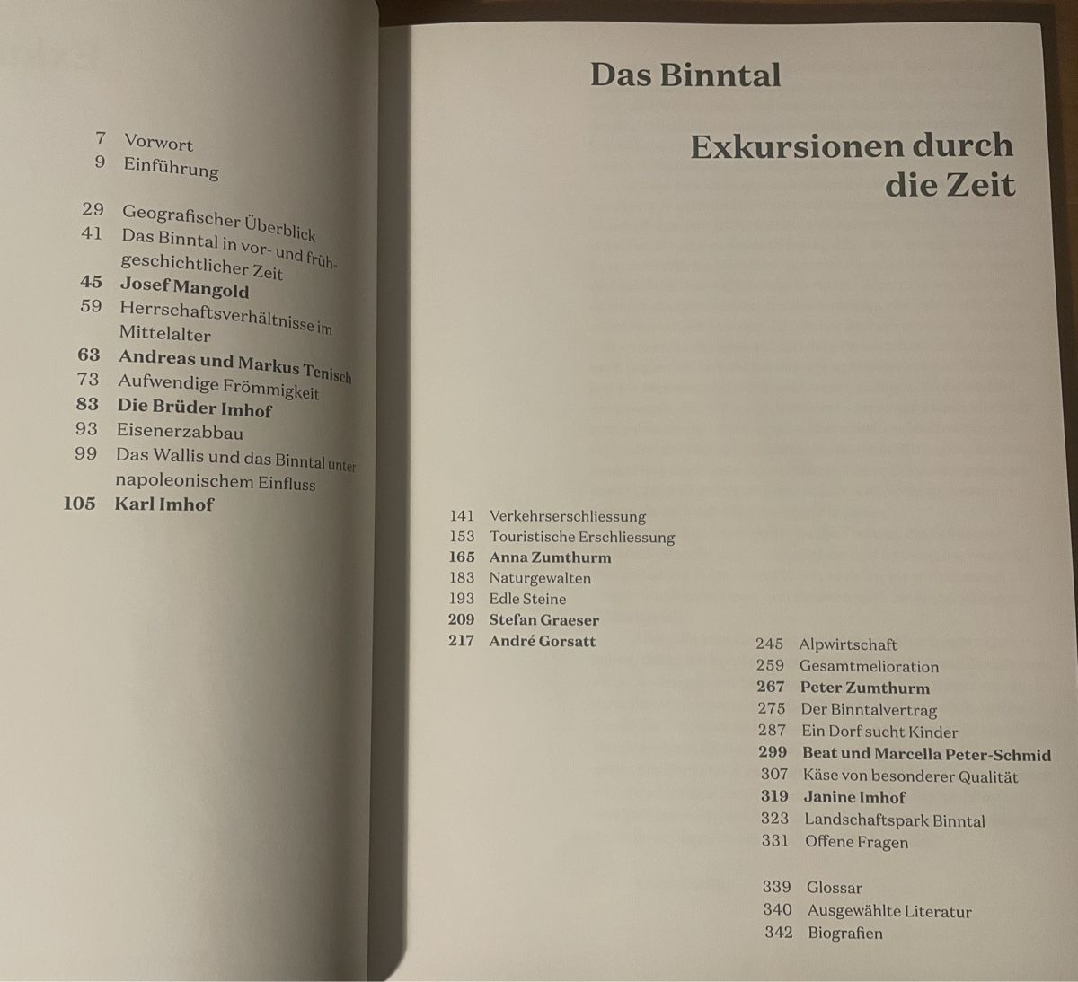 Livres: Das Binntal. Exkursionen durch die Zeit – D'occasion à Zürich par WWehrle 1