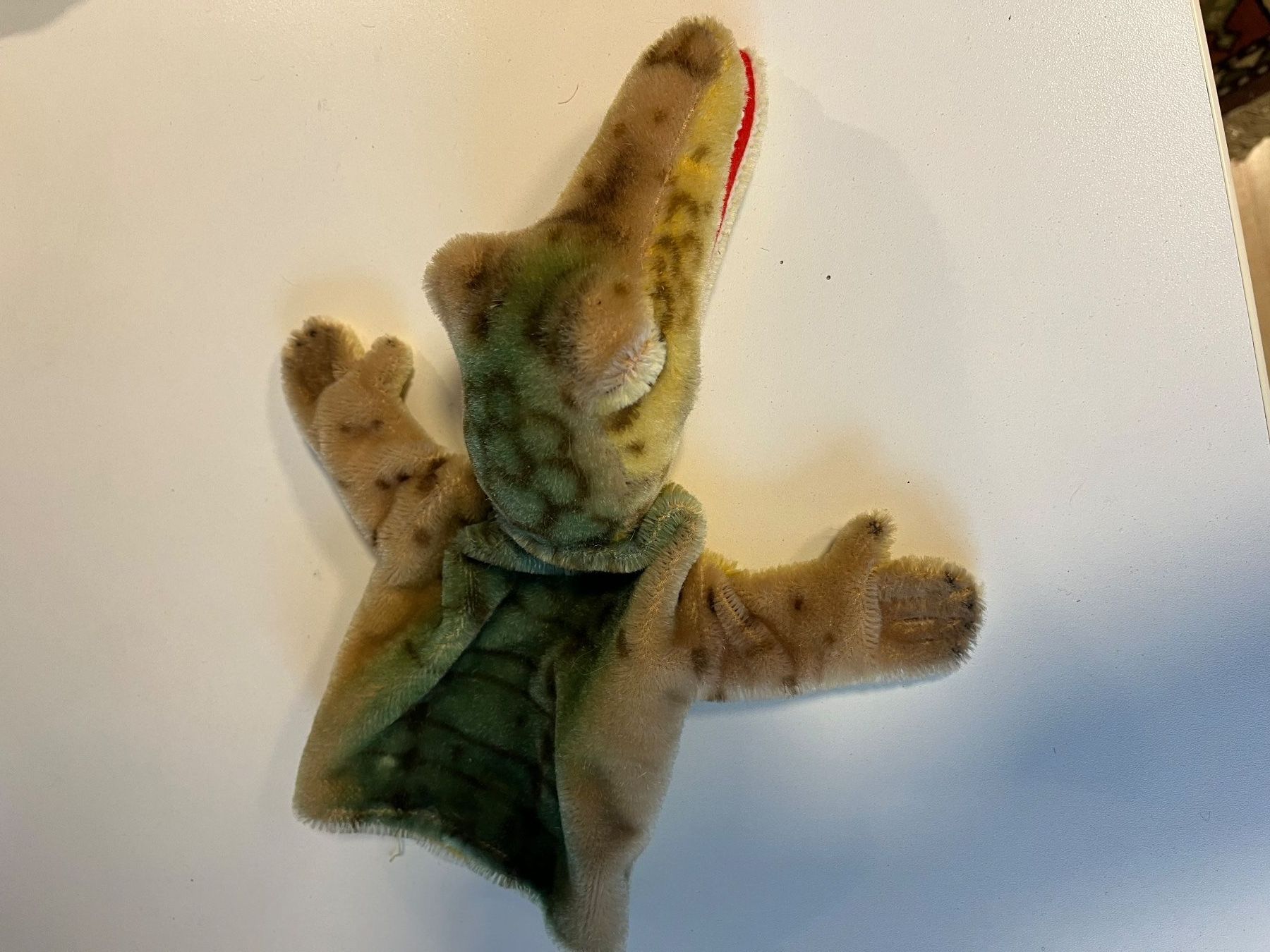 Steiff Giocattoli: Steiff Handpuppe Krokodil "Gaty" – Usato da Hagenbuch ZH venduto da Gasmen 2