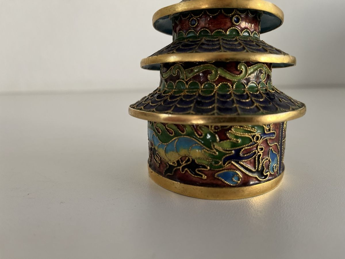 Tutte le decorazioni: Pagode Cloisonne – Usato da Wetzikon ZH venduto da seli03 6