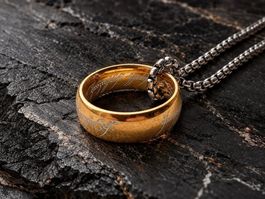 Collier Seigneur des Anneaux avec Chaîne Argenté