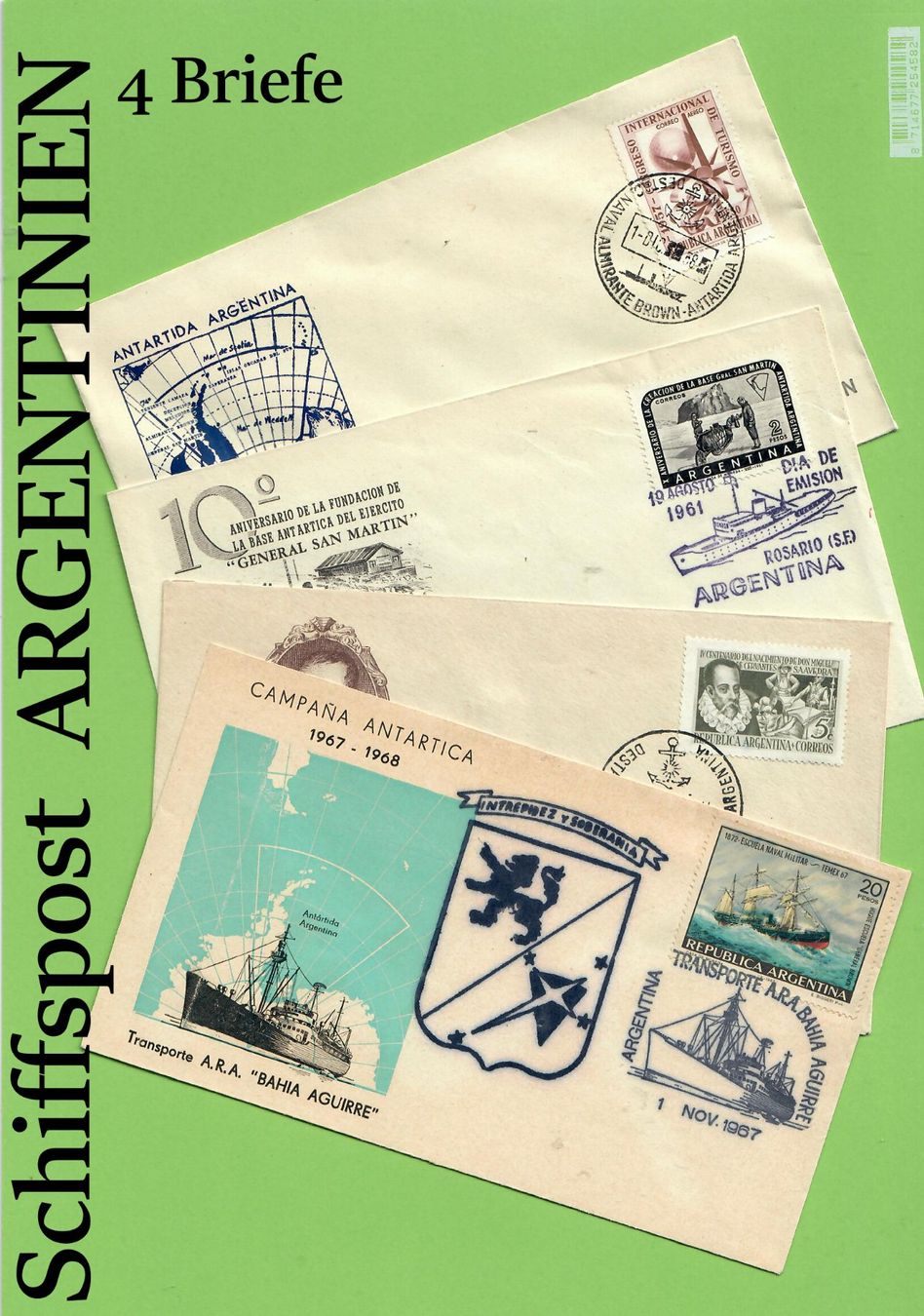 Tutti i francobolli: Schiffspost ARGENTINIEN 4 Briefe – Usato da Bützberg venduto da Die.6.a
