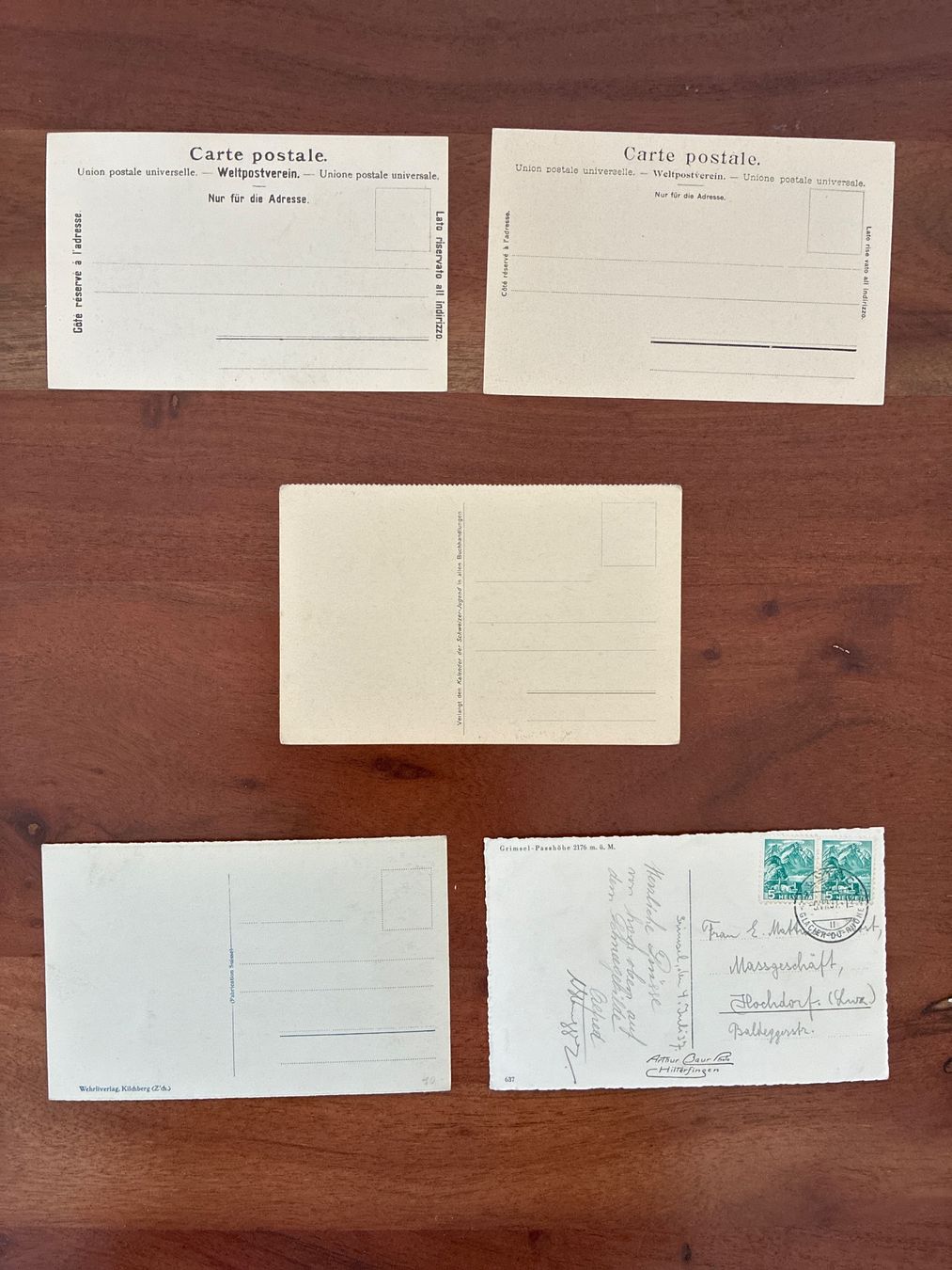 Cartes postales: 10 Ansichtskarten Schweiz vom Grimsel BE – D'occasion à Oftringen par Cla.vD.74 1