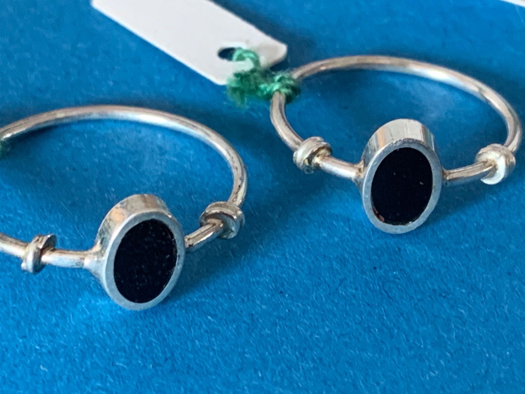 Onyx Anelli: Silberring ovaler Onyx pro Stk. (49-53) – Usato da Dittingen venduto da Bellevista