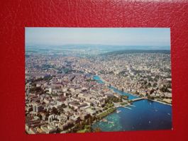 Zürich Flugaufnahme Partie Bürkliplatz