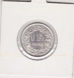 1 Franken 1966 Silber, unzirkuliert.