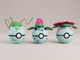 Pokeball Bulbasaur Evolution Set - 3D Printed