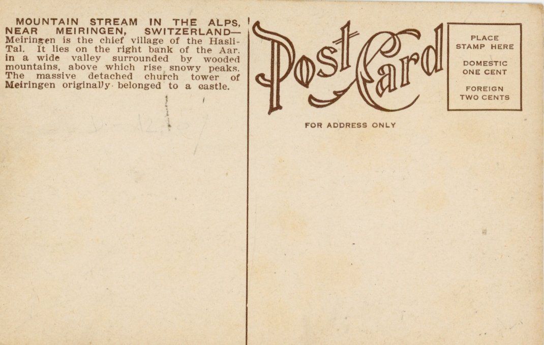 Cartoline postali: Meiringen  BE    im Haslital – Usato da Brig venduto da Valcards54 1