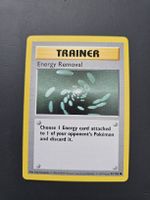 Pokemon Trainer Karte - Energy Removal shadowless Base Set