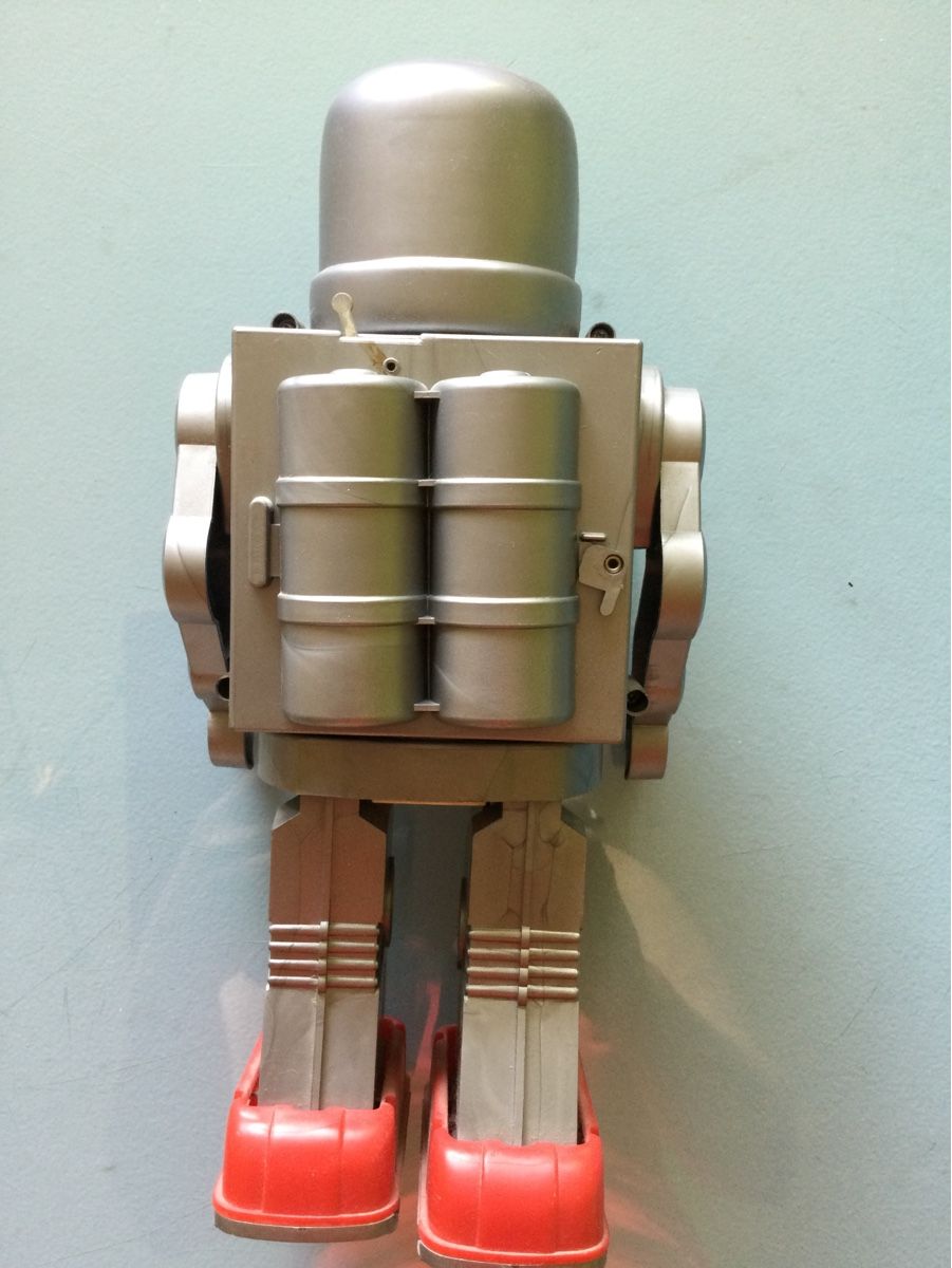 Statuette: Roboter OVP Star Robot Metall Sonic Control Geräusch& Licht – Usato da Basel venduto da pink2010 4