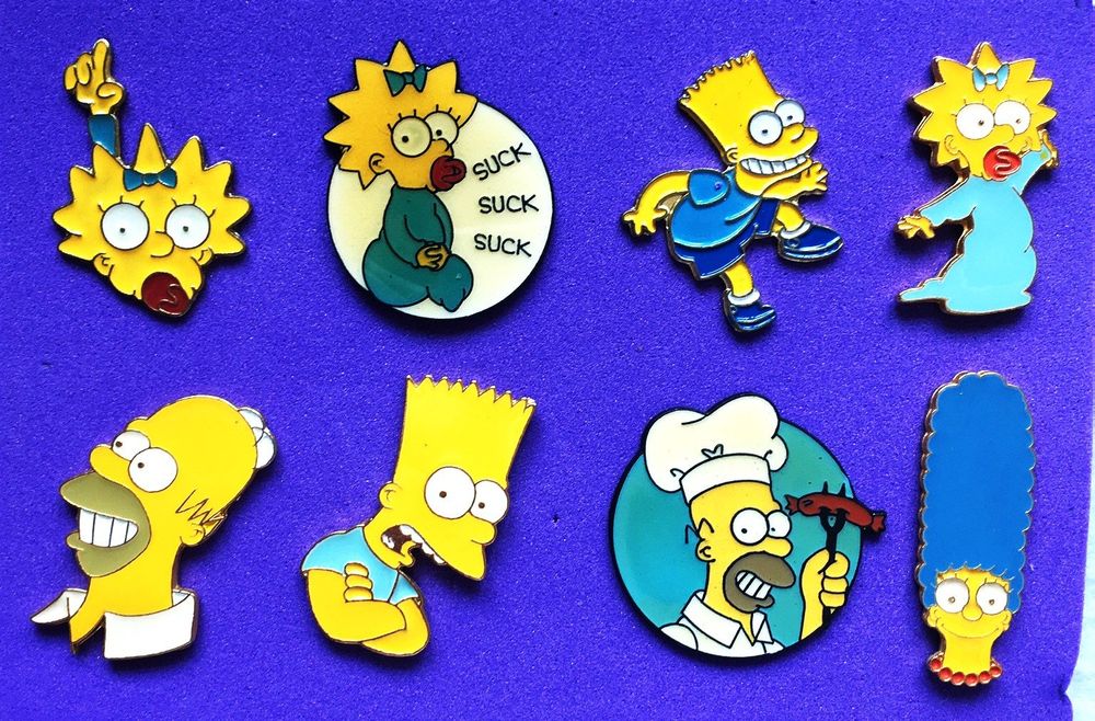 8 ver. Pins Familie Simpson | Kaufen auf Ricardo