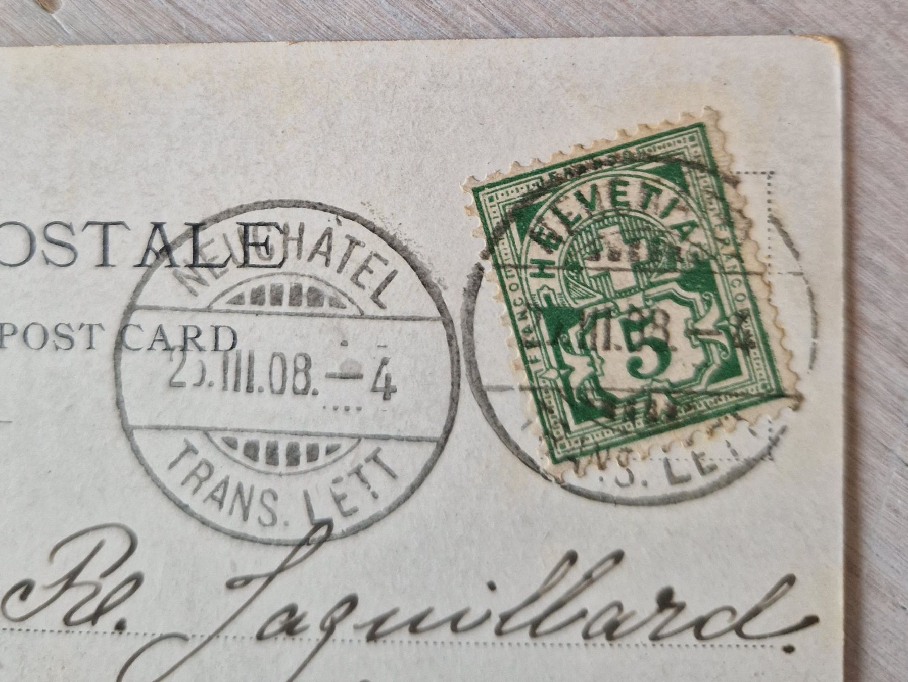 Cartoline postali: Le Château de Thièle, de Neuchâtel à Yverdon 1908 – Usato da Ebikon venduto da Donar50 1