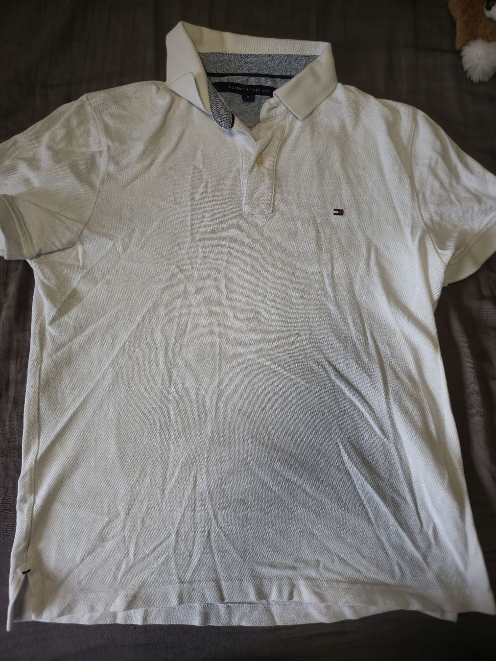 Tommy Hilfiger Magliette Polo: Polo Tommy Hilfiger blanc taille M occasion – Usato da Mont-sur-Lausanne venduto da Didinho