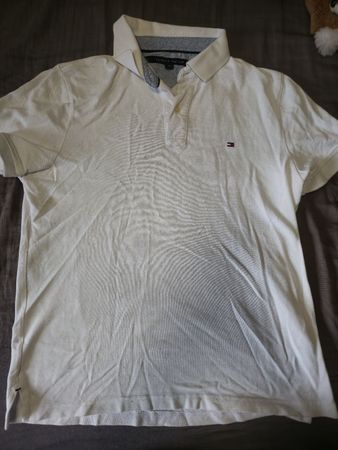 Polo Tommy Hilfiger blanc taille M occasion