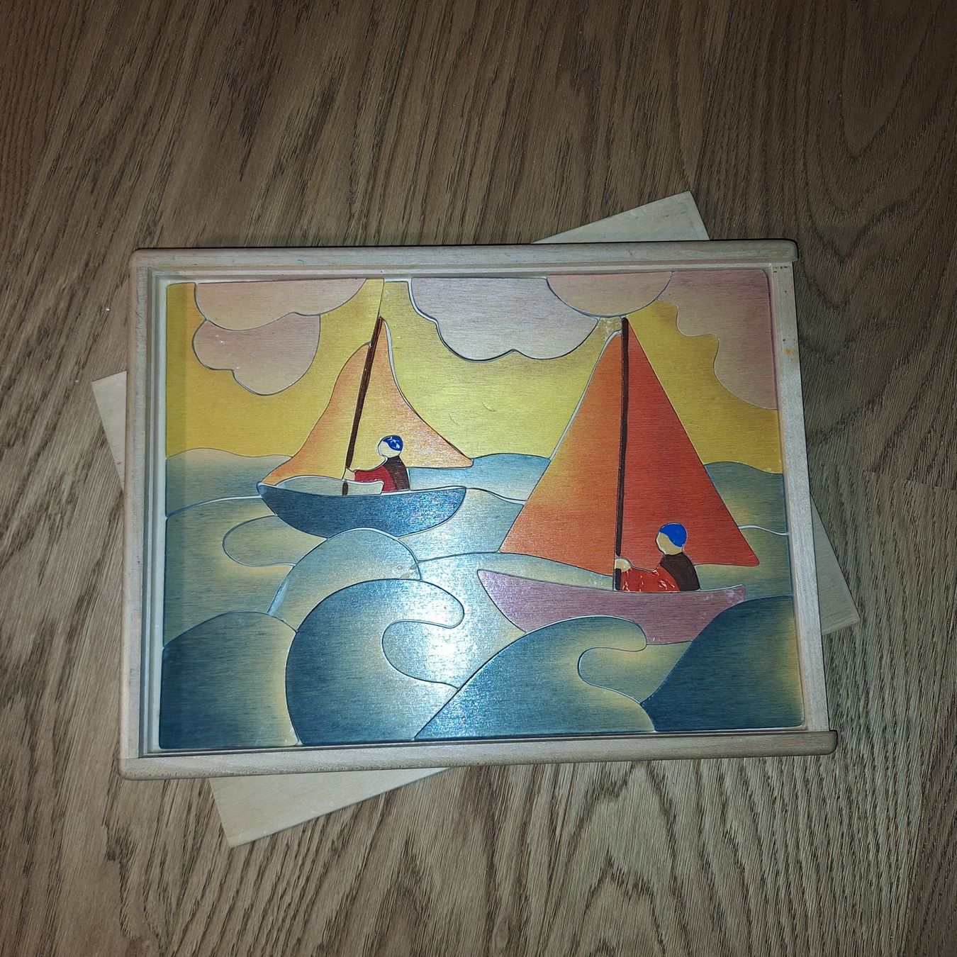 Puzzle: Vintage Holz Puzzle Segelboote – Usato da Opfikon venduto da Carslo5