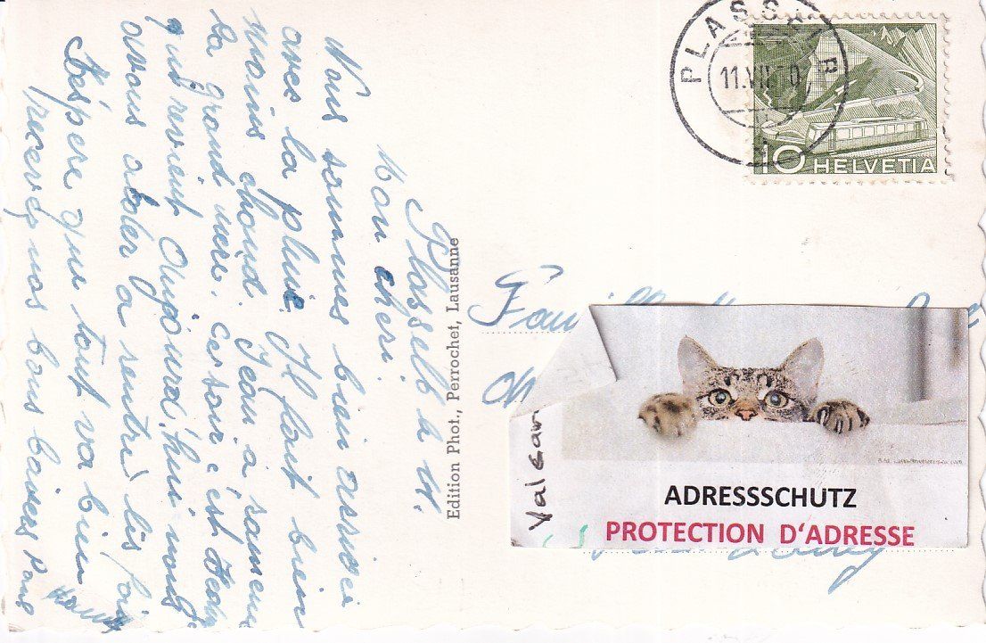 Cartoline postali: Plasselb   FR       en 1950 – Usato da Brig venduto da Valcards54 1