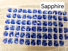 Funkelnde Swarovski Herz Perlen 10.3x10.0 mm