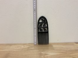 Kamm mit Elefanten Motiv schwarz ca. 14cm Länge
