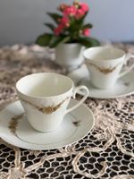 Rosenthal Teeservice – handbemalt, Golddekor, 1950er