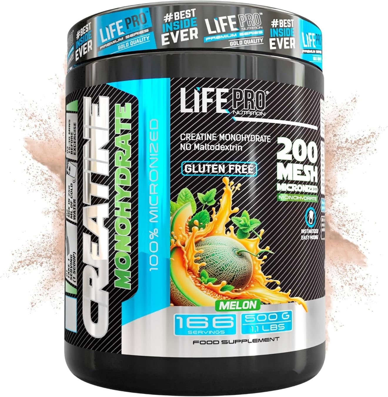 Cibi & Specialità: Creatin Monohydrat 500g Melon 99,9% – Nuovo e nell'imballaggio originale da Suhr venduto da SchnapperCH