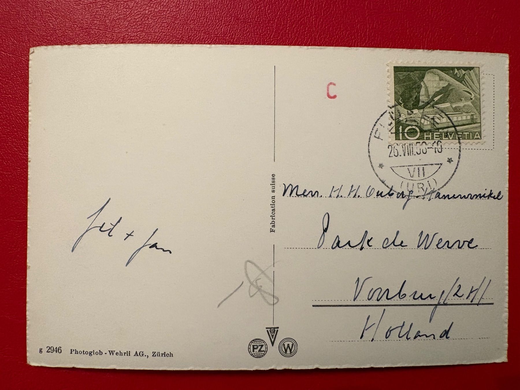 Ansichtskarten: 1958 / Axenstrasse / Postauto / Oldtimer – Gebraucht aus St-Légier-Chiésaz von Theo006 1