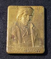 V027B - Abzeichen 1746 / 1827 Heinrich Pestalozzi