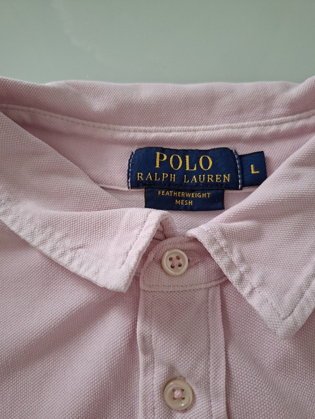 Ralph Lauren Magliette Polo: Polo en mesh rose taille L – Usato da Renens VD venduto da ser_j2fn 1