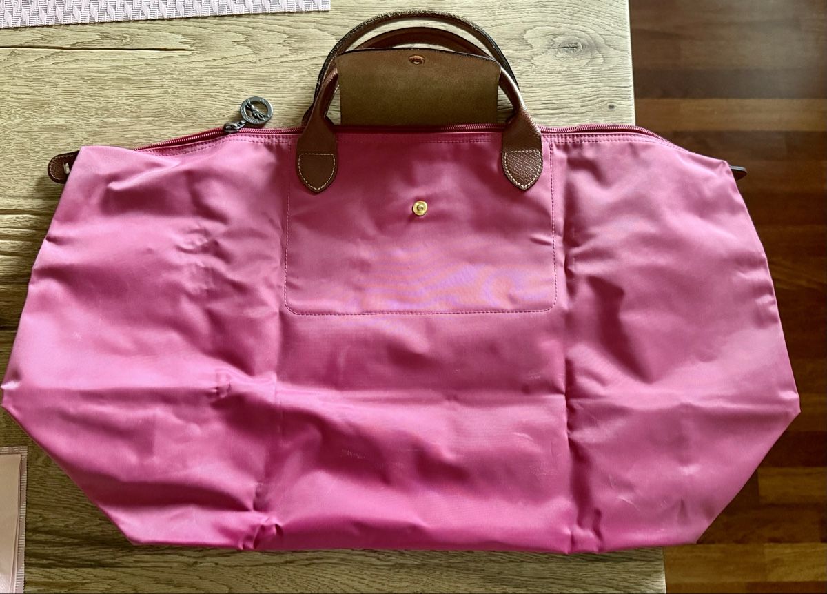 Longchamp Borse: Rosa Longchamp Le Pliage Reisetasche – Usato da Zürich venduto da Mfasti 1