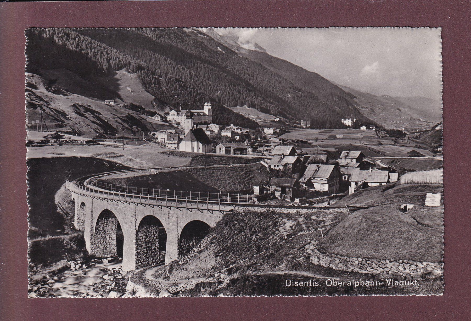 Cartes postales: DISENTIS - Oberalpbahn-Viadukt – D'occasion à Pully par nicecards