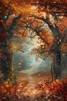 Diamond Painting Forêt d'Automne 40x70 cm