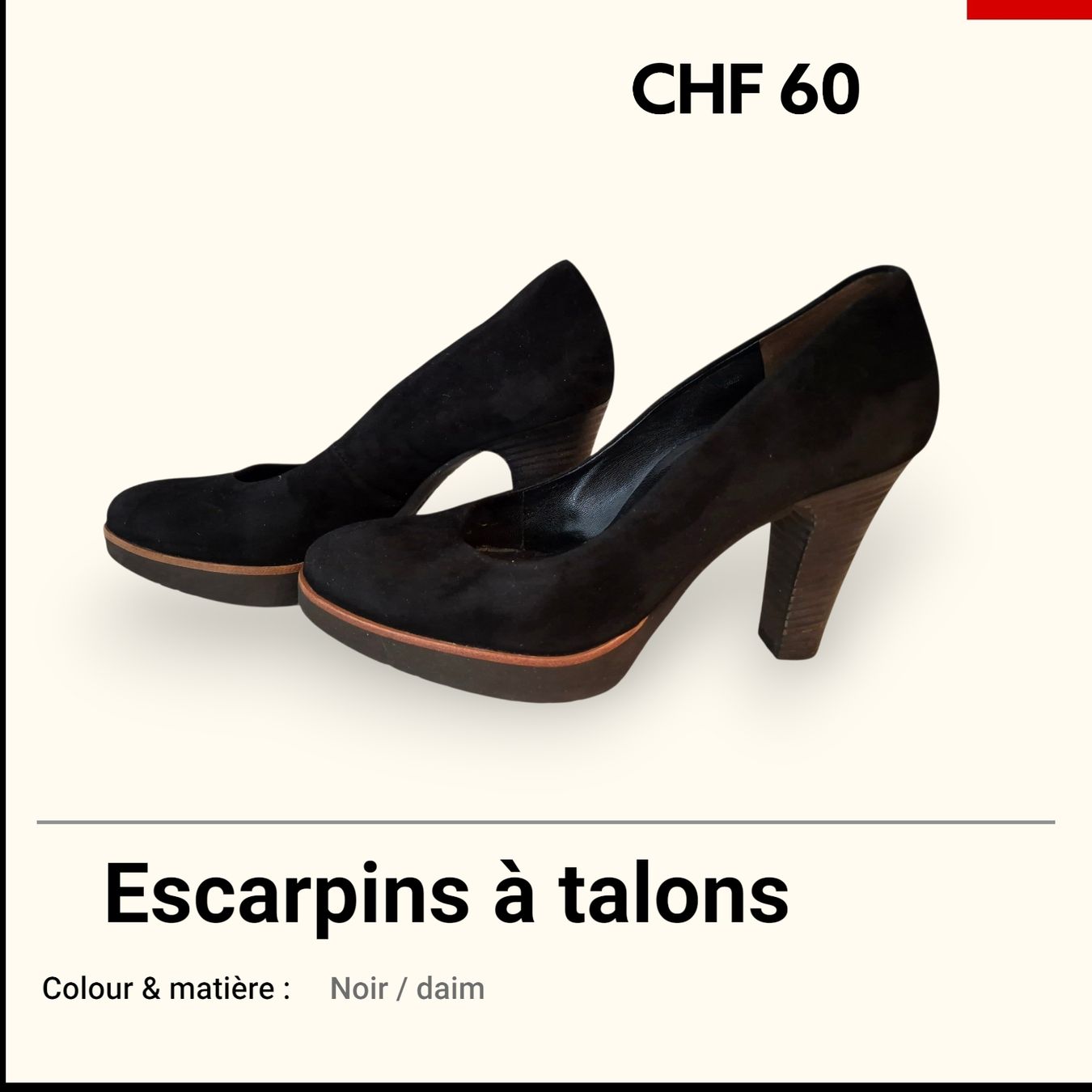 Scarpe da donna: escarpins à talons noir – Nuovo (secondo la descrizione) da Sion venduto da jul_fc6y