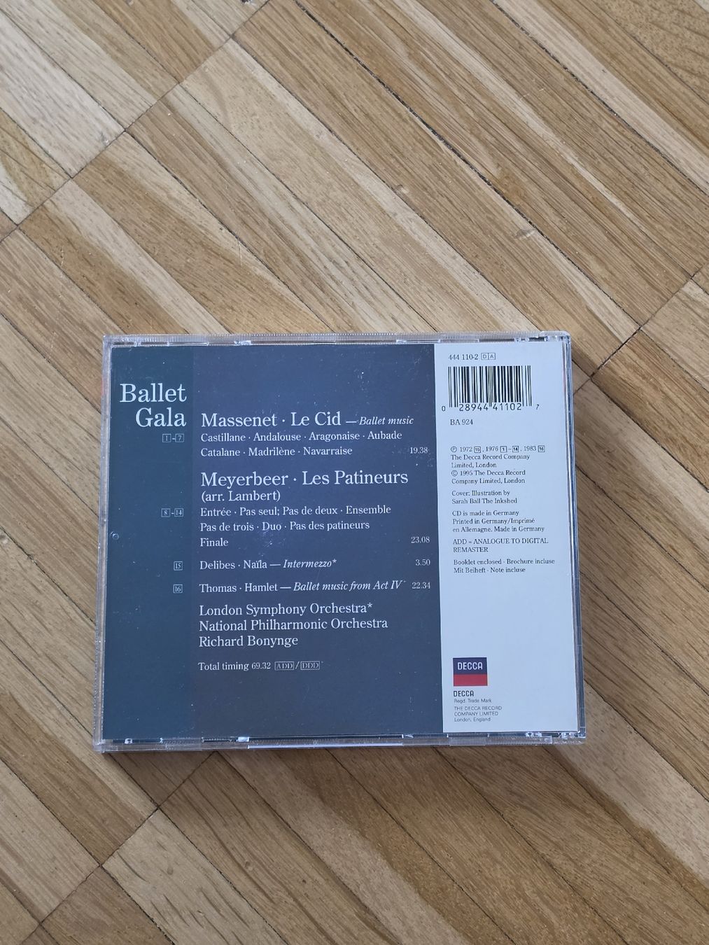 CD: CD: Ballet Gala: Massenet, Meyerbeer, Delibes, Thomas – Usato da Aesch BL venduto da immon 1