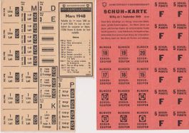 2 Lebensmittelkarte, 1948 Rationsmarken Schweiz