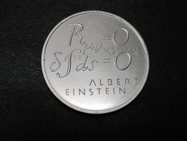 GEDENKMÜNZE sFr. 5.00,  ALBERT EINSTEIN
