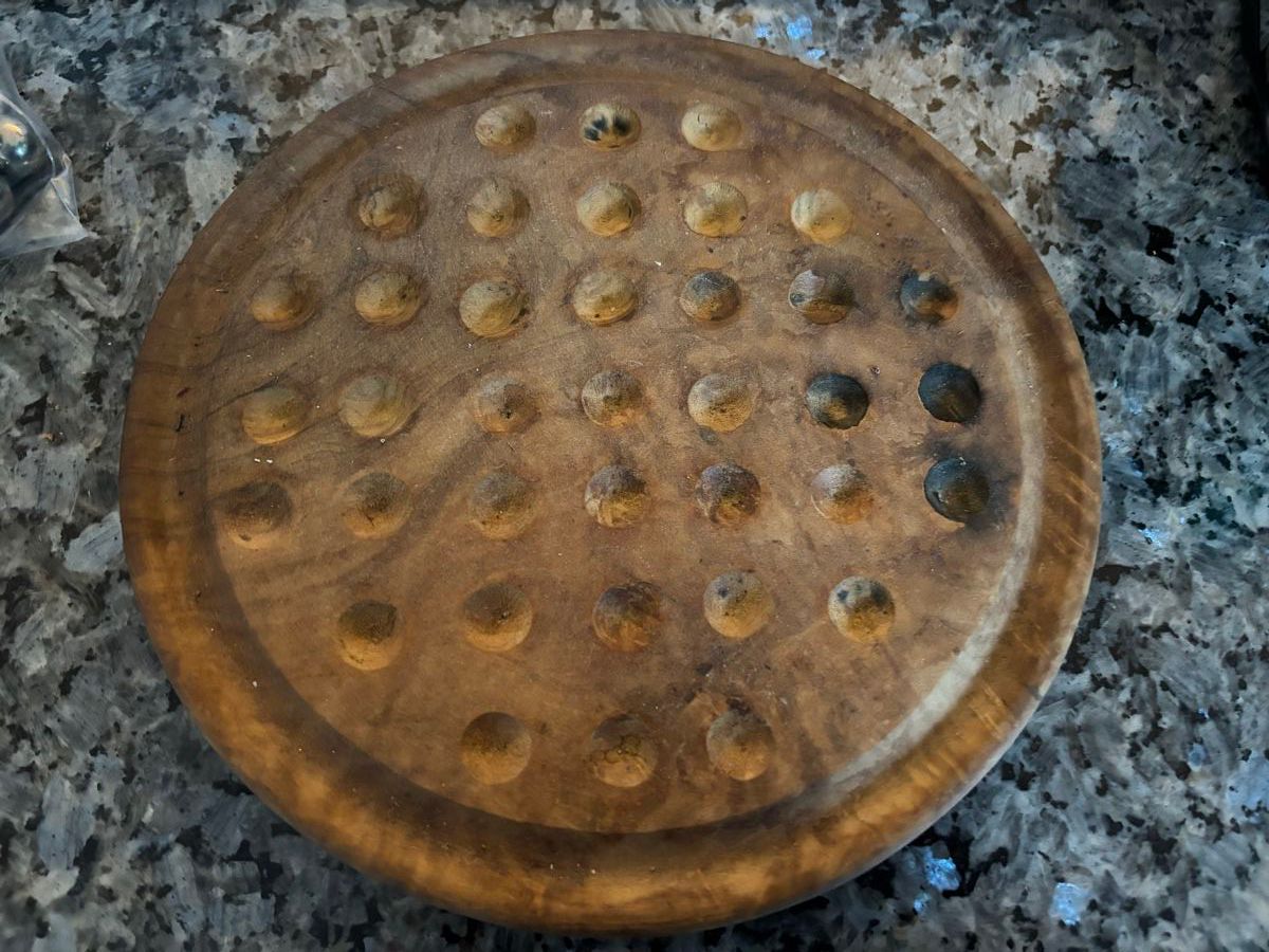 Giochi: Holz-Solitär Spiel mit Kugeln – Usato da Würenlos venduto da Ashley24 3