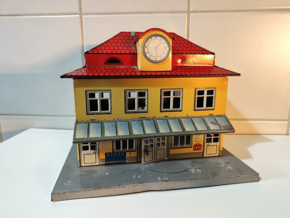 Grande Gare En Tole Litho Karl Bub Made In Us Zone Germany 1945