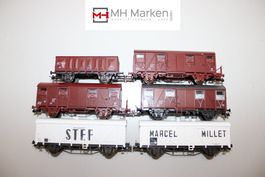 Roco 6x SNCF Französische Güterwagen DC H0 mit OVP und EVP
