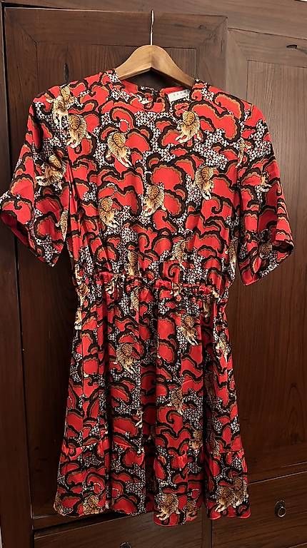 Vestiti: Seidenkleid mit Tigerprint – Usato da Winterthur venduto da Mausklick75 4