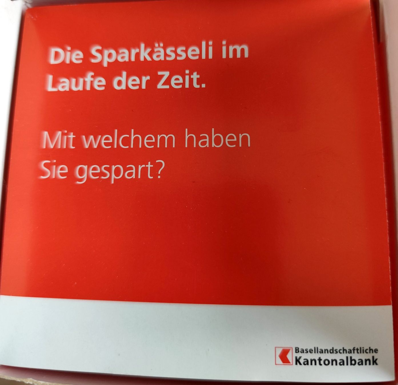 Salvadanai: Sparkässeli BLKB – Nuovo e nell'imballaggio originale da Oberwil BL venduto da NTS-TopShop 3